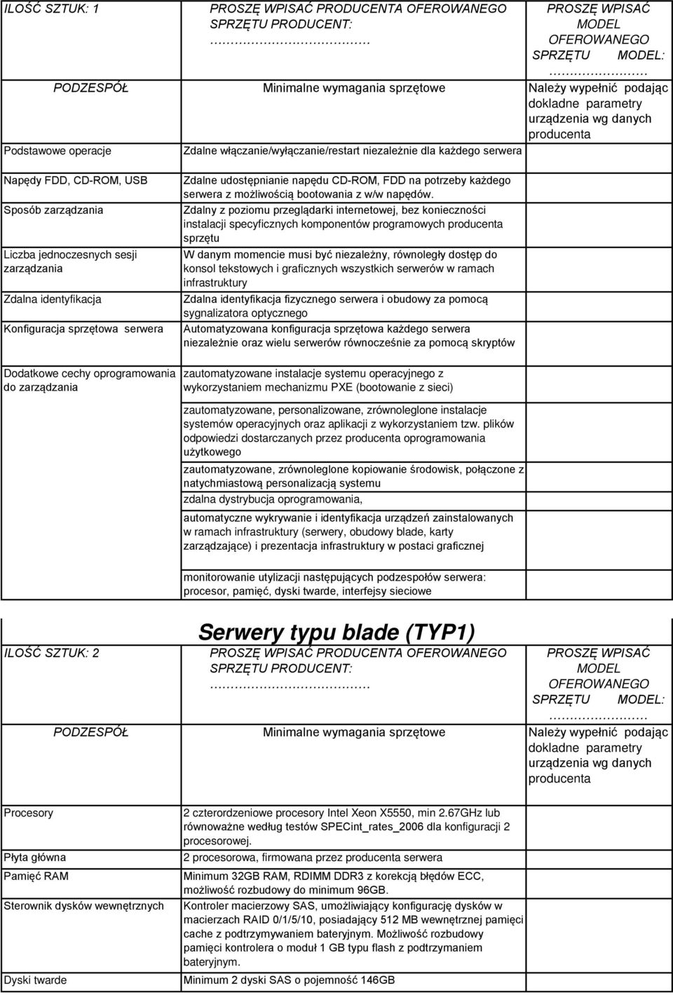 Zdalny z poziomu przeglądarki internetowej, bez konieczności instalacji specyficznych komponentów programowych sprzętu W danym momencie musi być niezależny, równoległy dostęp do konsol tekstowych i