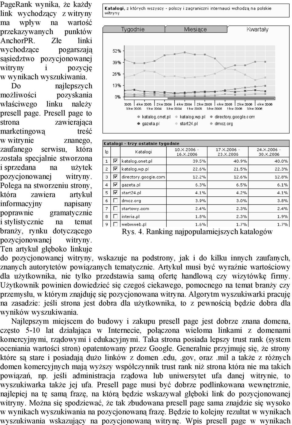 Presell page to strona zawierająca marketingową treść w witrynie znanego, zaufanego serwisu, która została specjalnie stworzona i sprzedana na uŝytek pozycjonowanej witryny.