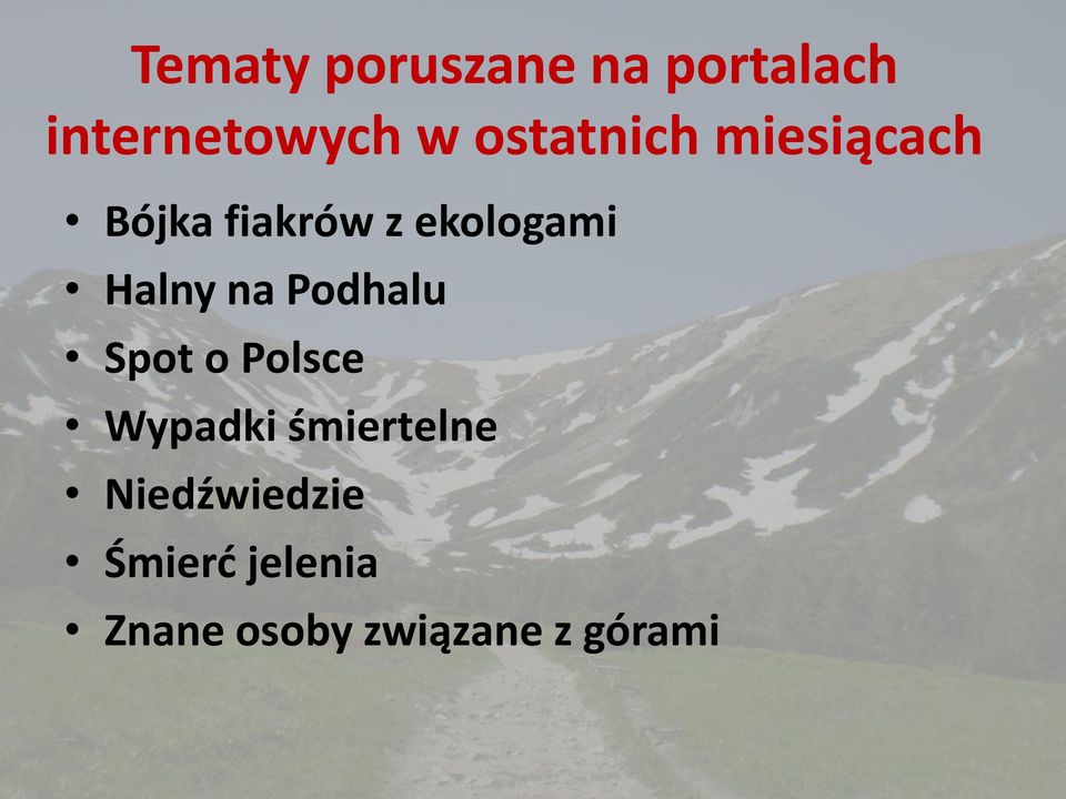 Halny na Podhalu Spot o Polsce Wypadki śmiertelne
