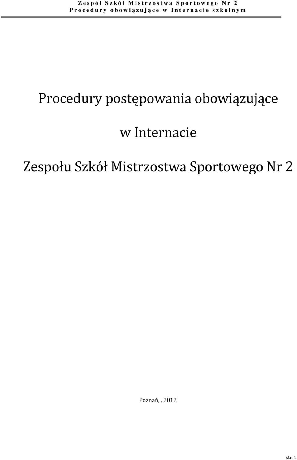 Zespołu Szkół Mistrzostwa