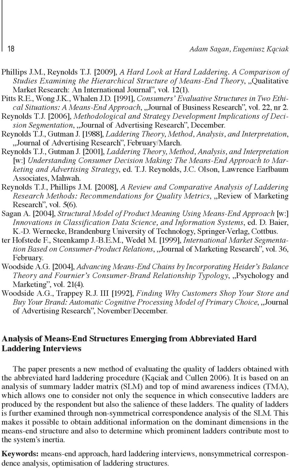 [1991], Consumers Evaluative Structures in Two Ethical Situations: A Means-End Approach, Jo