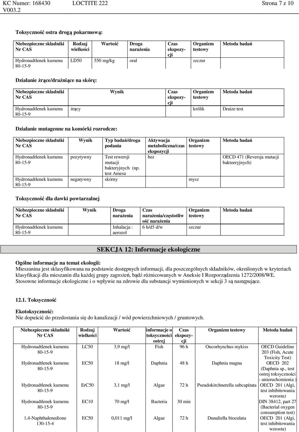 mutacji bakteryjnych (np.