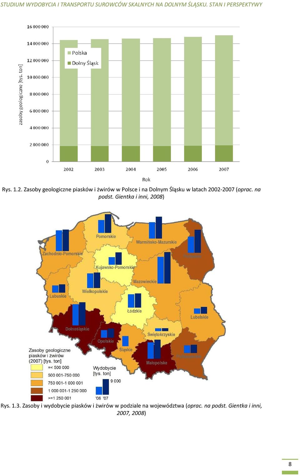 Śląsku w latach 2002-2007 (oprac. na podst.