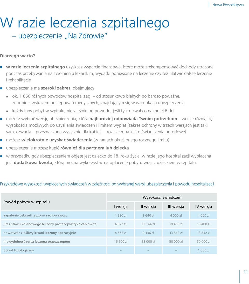 leczenie i rehabilitację ubezpieczenie ma szeroki zakres, obejmujący: ok.