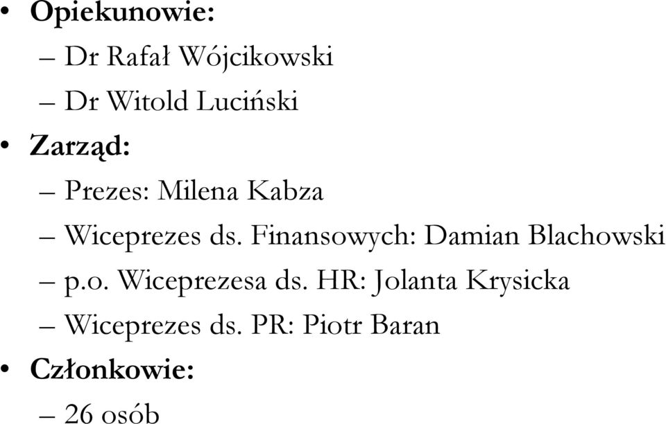 Finansowych: Damian Blachowski p.o. Wiceprezesa ds.