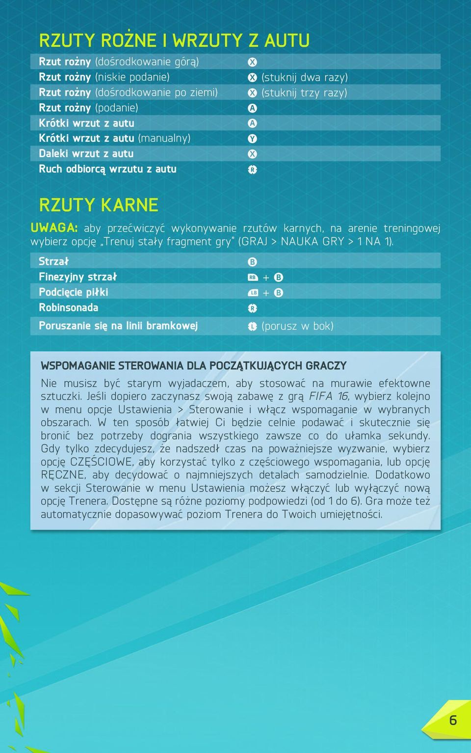 stały fragment gry (GRAJ > NAUKA GRY > 1 NA 1).