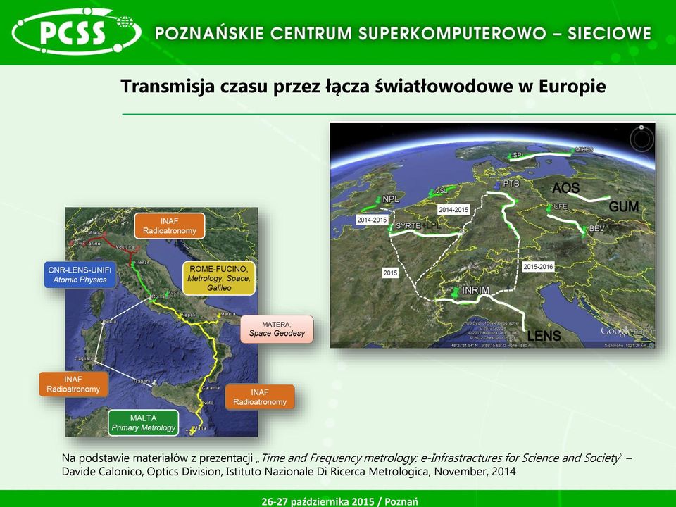 metrology: e-infrastractures for Science and Society Davide