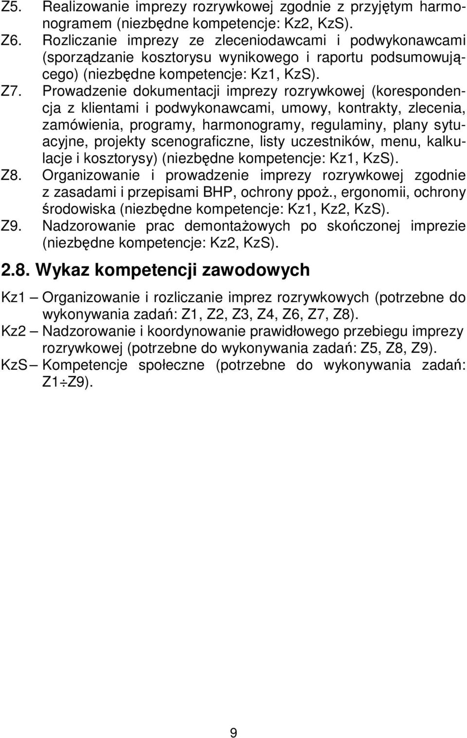 Prowadzenie dokumentacji imprezy rozrywkowej (korespondencja z klientami i podwykonawcami, umowy, kontrakty, zlecenia, zamówienia, programy, harmonogramy, regulaminy, plany sytuacyjne, projekty