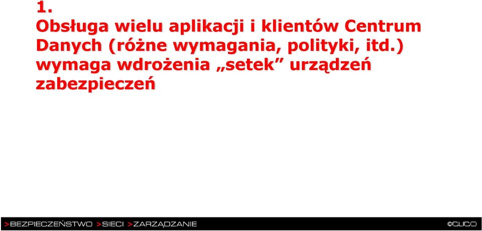 wymagania, polityki, itd.