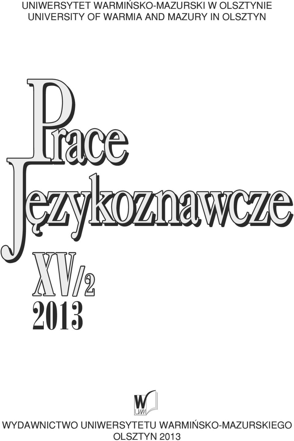MAZURY IN OLSZTYN XV/2 2013