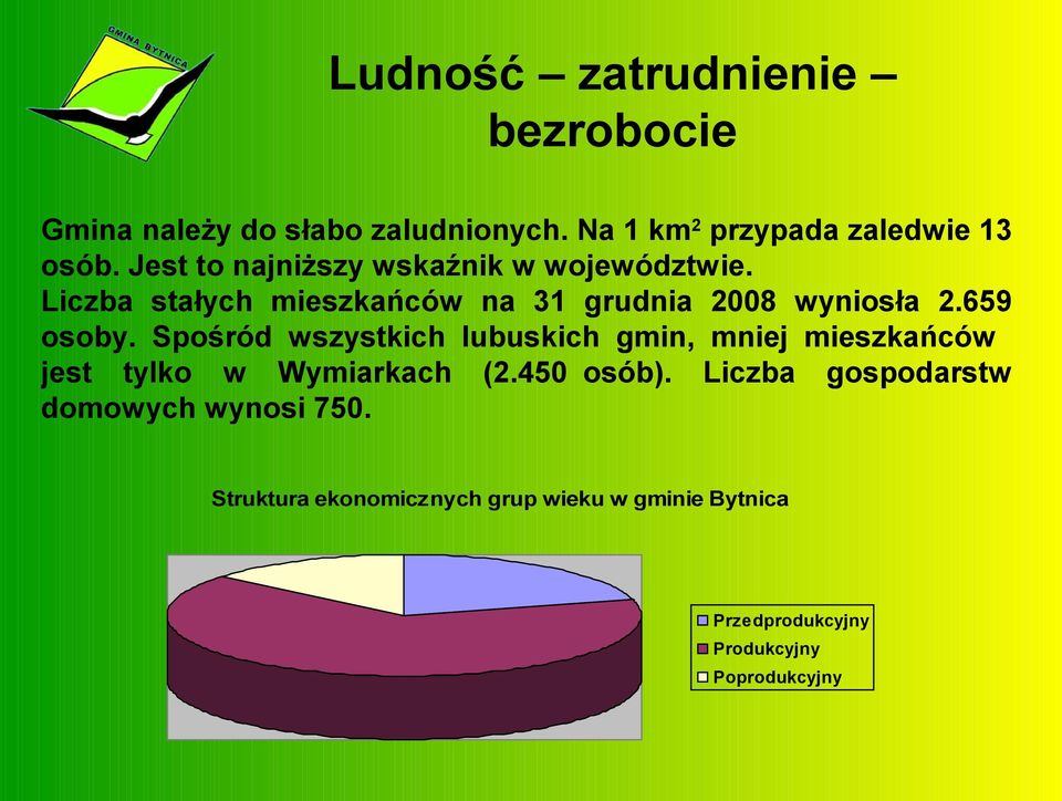 Spośród wszystkich lubuskich gmin, mniej mieszkańców jest tylko w Wymiarkach (2.450 osób).
