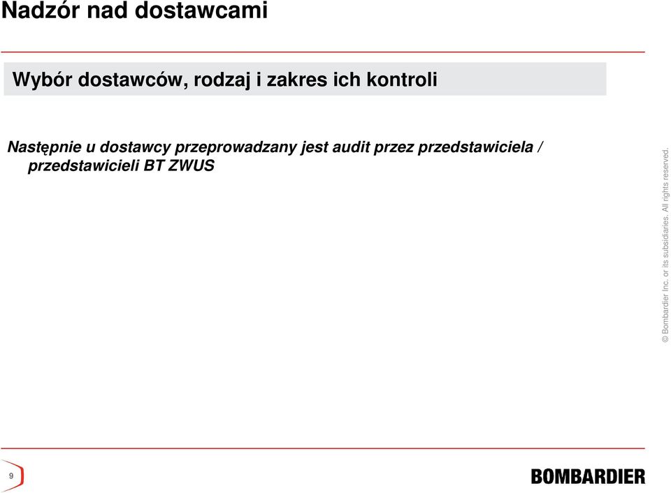 przeprowadzany jest audit przez