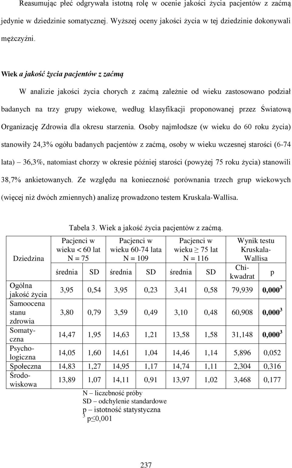 Organizację Zdrowia dla okresu starzenia.