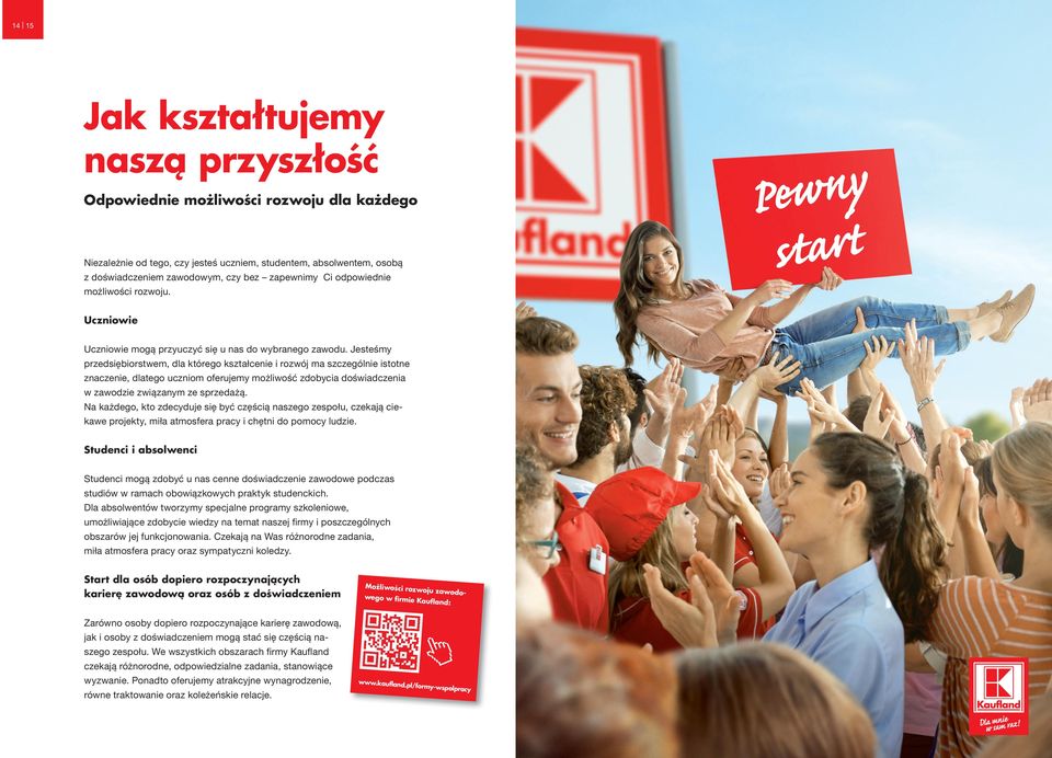 Jesteśmy przedsiębiorstwem, dla którego kształcenie i rozwój ma szczególnie istotne znaczenie, dlatego uczniom oferujemy możliwość zdobycia doświadczenia w zawodzie związanym ze sprzedażą.