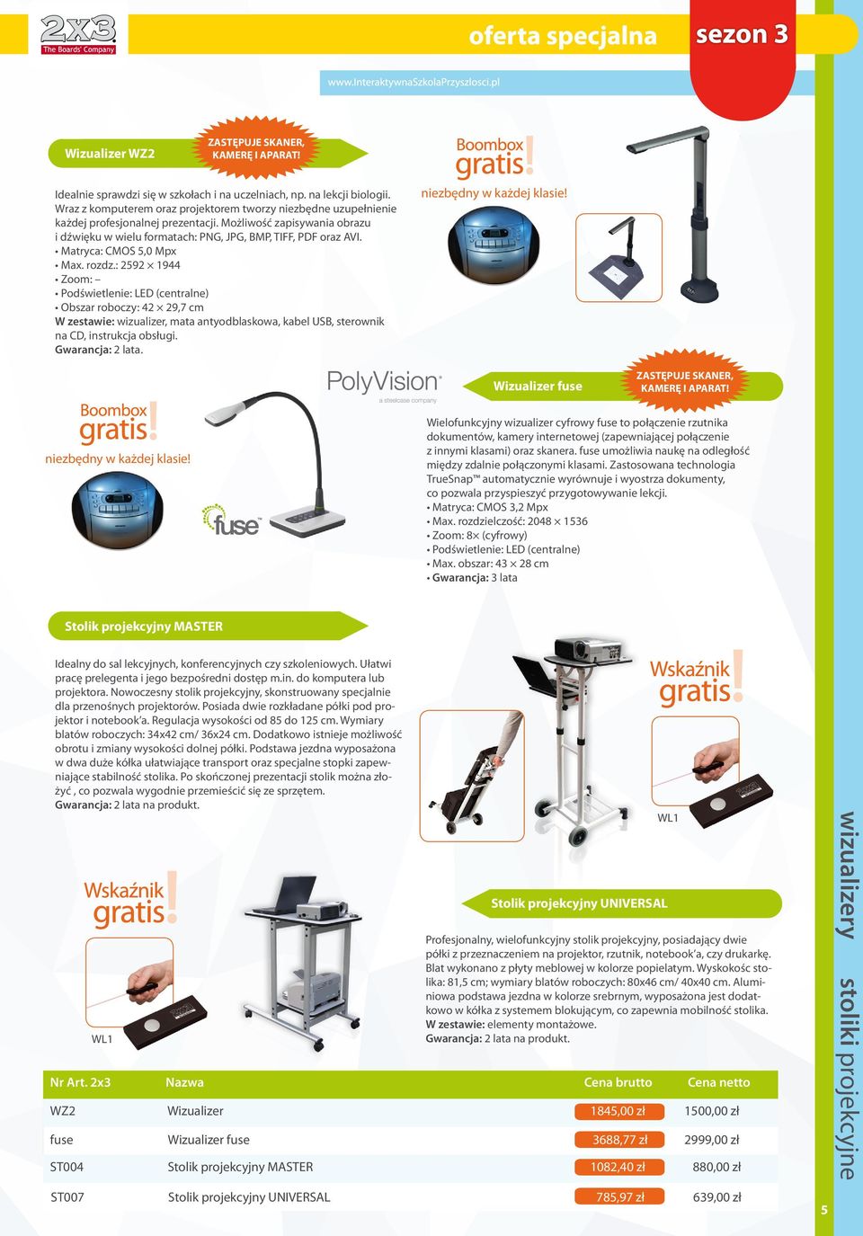Matryca: CMOS 5,0 Mpx Max. rozdz.
