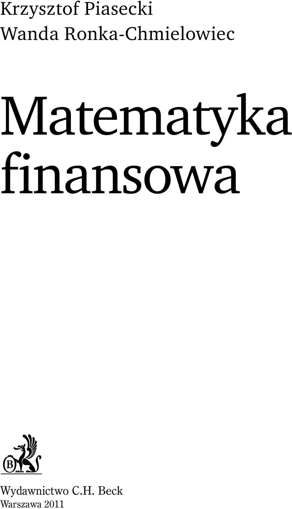 Matematyka finansowa