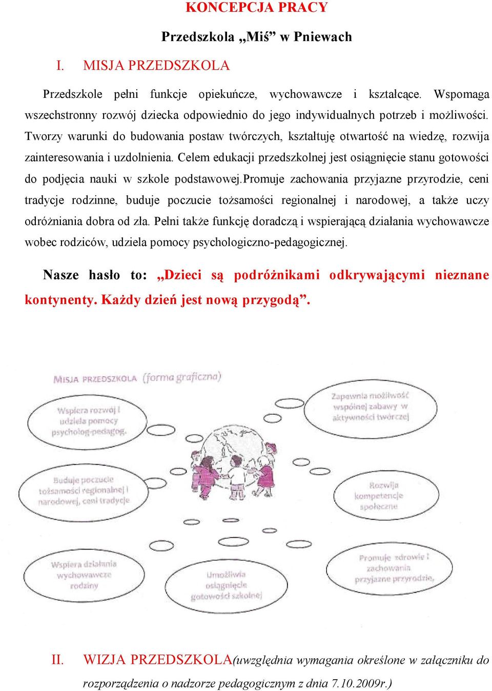 Tworzy warunki do budowania postaw twórczych, kształtuję otwartość na wiedzę, rozwija zainteresowania i uzdolnienia.