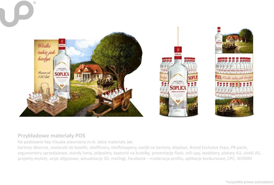 Brand Exclusive Expo, PR packi, argumentery sprzedażowe, standy lama, półpalety, kapturki na butelkę, prezentacje