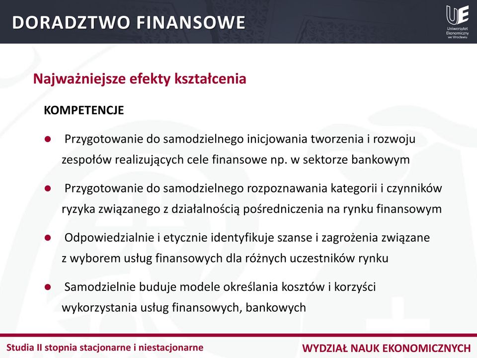 w sektorze bankowym Przygotowanie do samodzielnego rozpoznawania kategorii i czynników ryzyka związanego z działalnością
