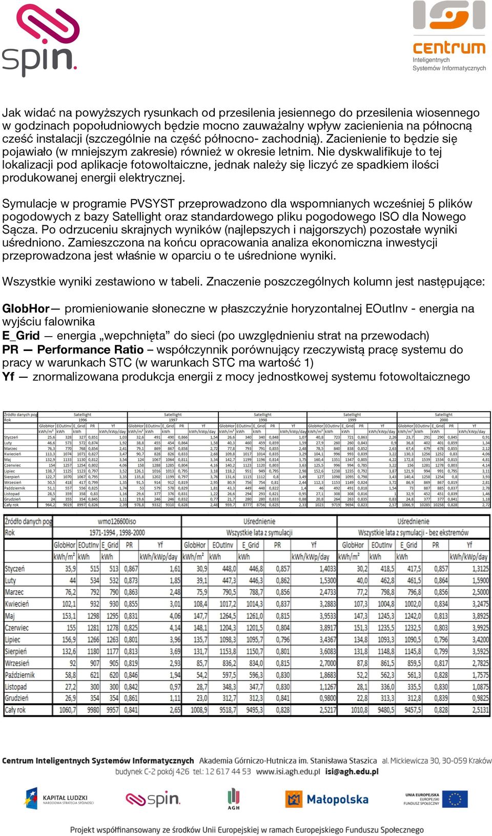 Nie dyskwalifikuje to tej lokalizacji pod aplikacje fotowoltaiczne, jednak należy się liczyć ze spadkiem ilości produkowanej energii elektrycznej.