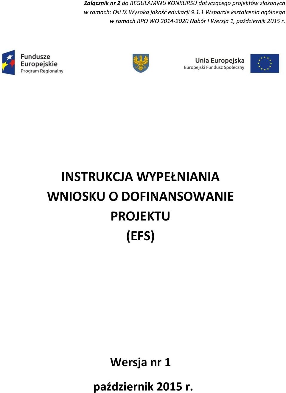 DOFINANSOWANIE PROJEKTU