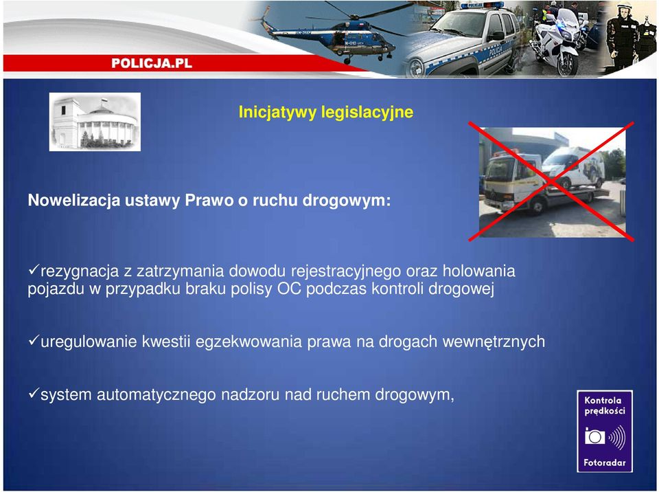 przypadku braku polisy O podczas kontroli drogowej uregulowanie kwestii