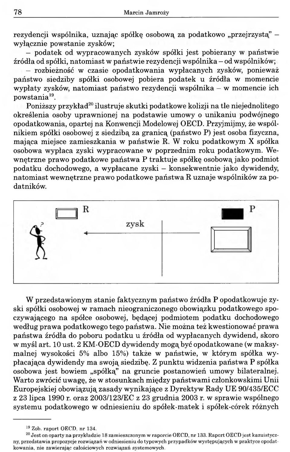 zysków, natomiast państwo rezydencji wspólnika w momencie ich powstania19.