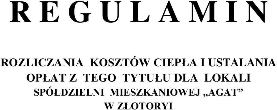 Z TEGO TYTUŁU DLA LOKALI