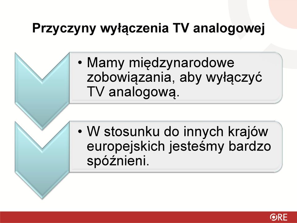 wyłączyć TV analogową.