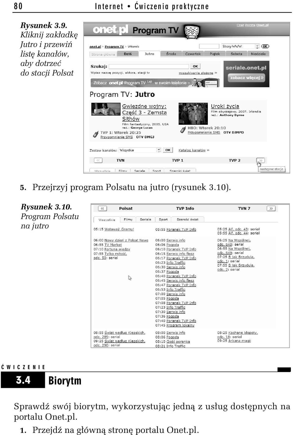Przejrzyj program Polsatu na jutro (rysunek 3.10)