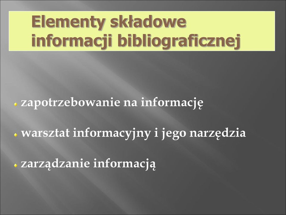 na informację warsztat