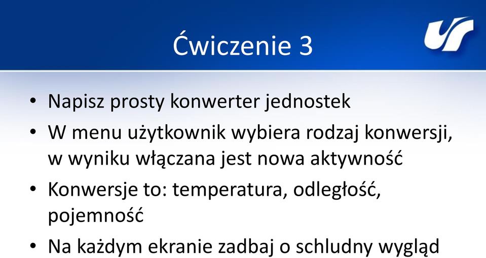 jest nowa aktywność Konwersje to: temperatura,