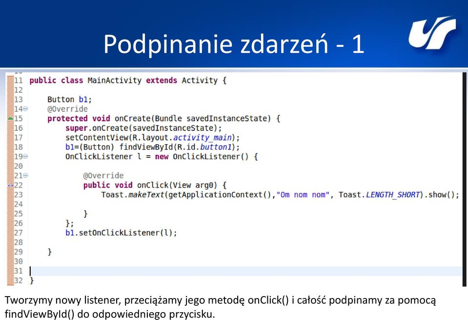 onclick() i całość podpinamy za