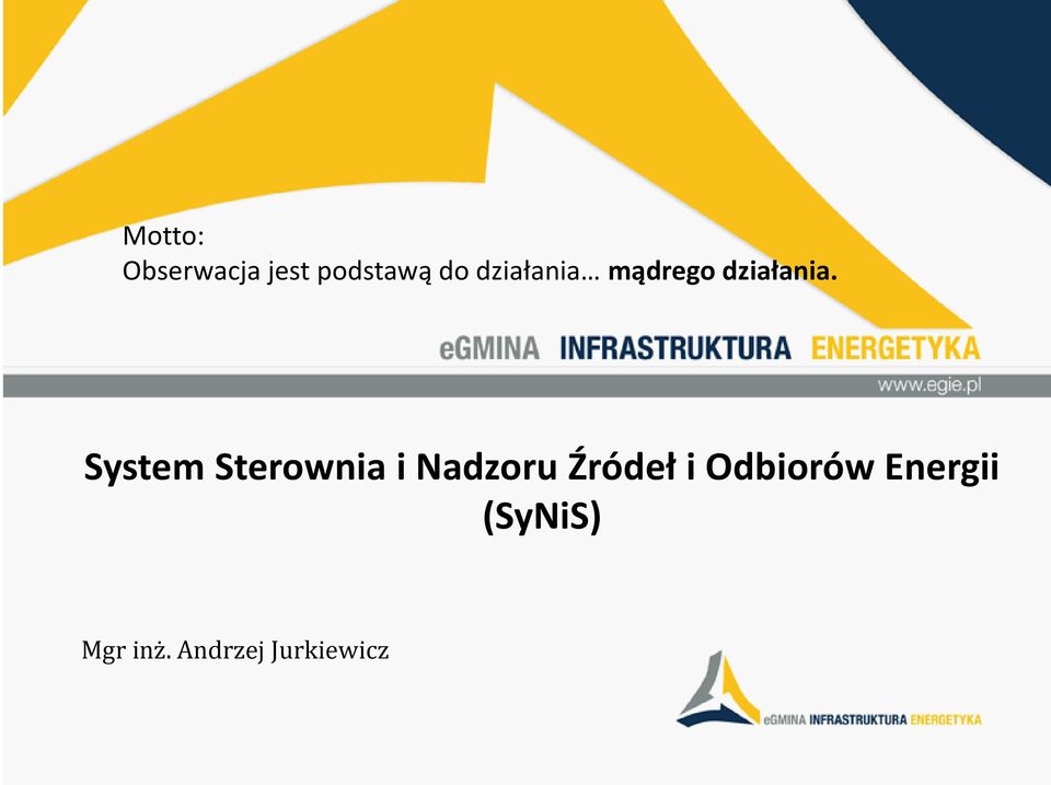 System Sterownia i Nadzoru Źródeł i