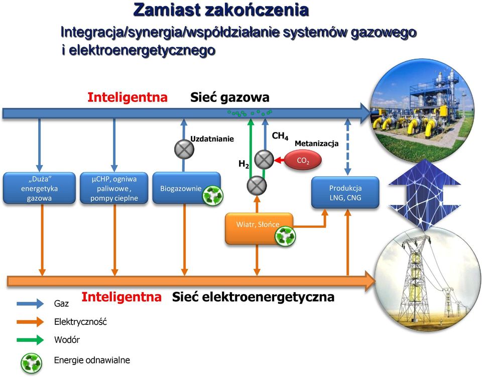 Duża energetyka gazowa µchp, ogniwa paliwowe, pompy cieplne Biogazownie Produkcja LNG,