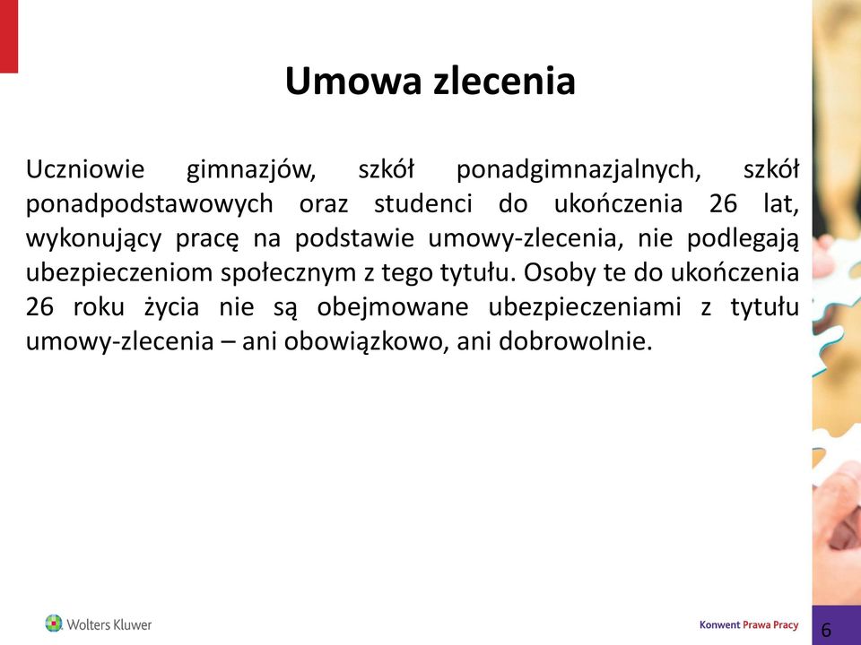 podlegają ubezpieczeniom społecznym z tego tytułu.