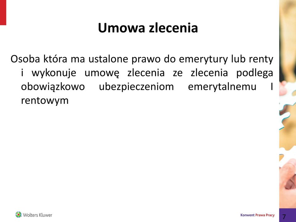 umowę zlecenia ze zlecenia podlega