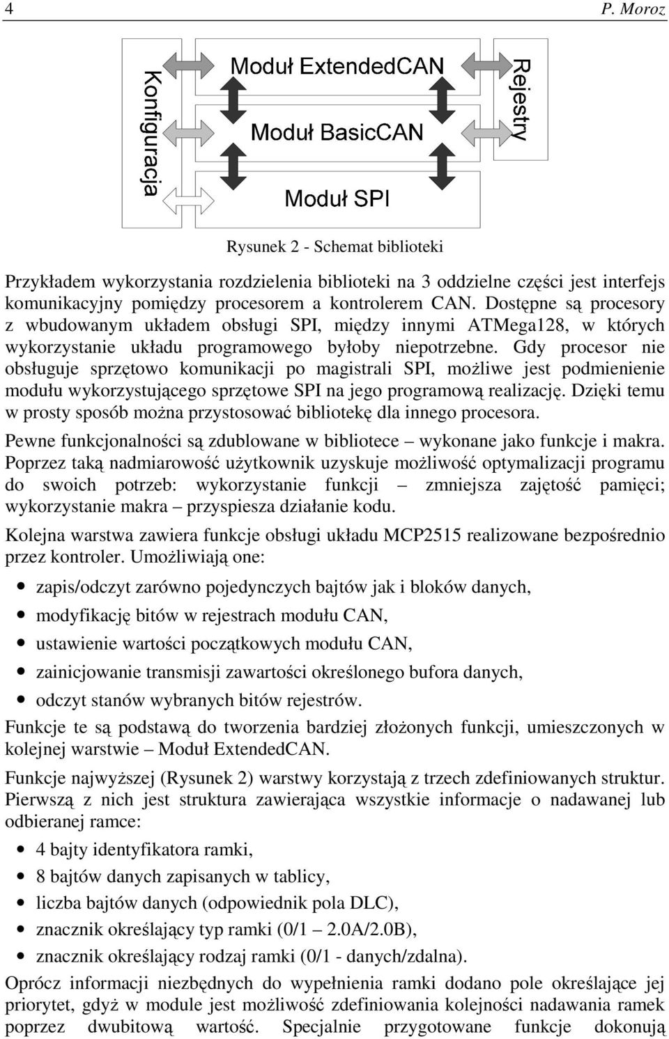 Gdy procesor nie obsługuje sprzętowo komunikacji po magistrali SPI, możliwe jest podmienienie modułu wykorzystującego sprzętowe SPI na jego programową realizację.