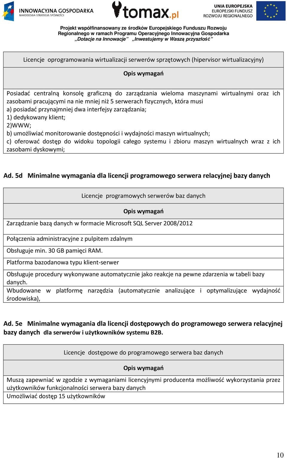 wirtualnych; c) oferować dostęp do widoku topologii całego systemu i zbioru maszyn wirtualnych wraz z ich zasobami dyskowymi; Ad.