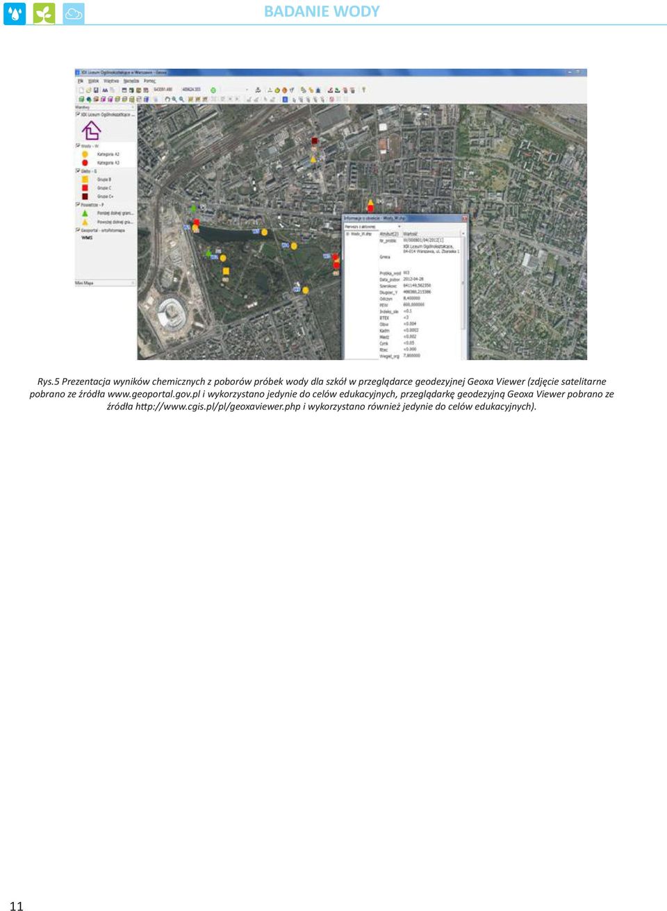 pl i wykorzystano jedynie do celów edukacyjnych, przeglądarkę geodezyjną Geoxa Viewer