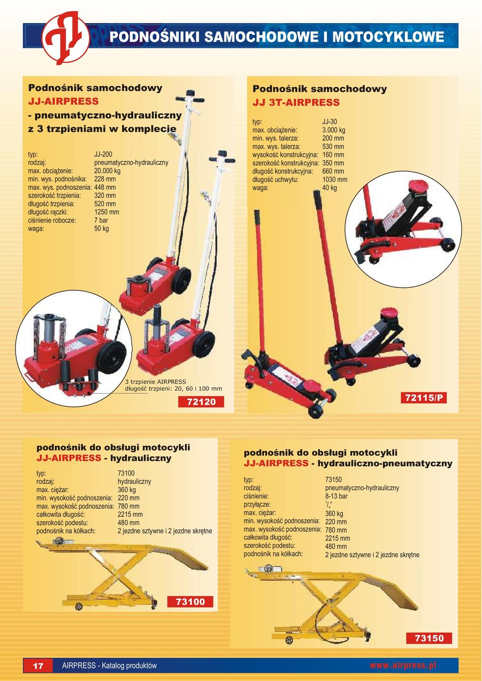obci¹ enie:.000 kg min. wys.