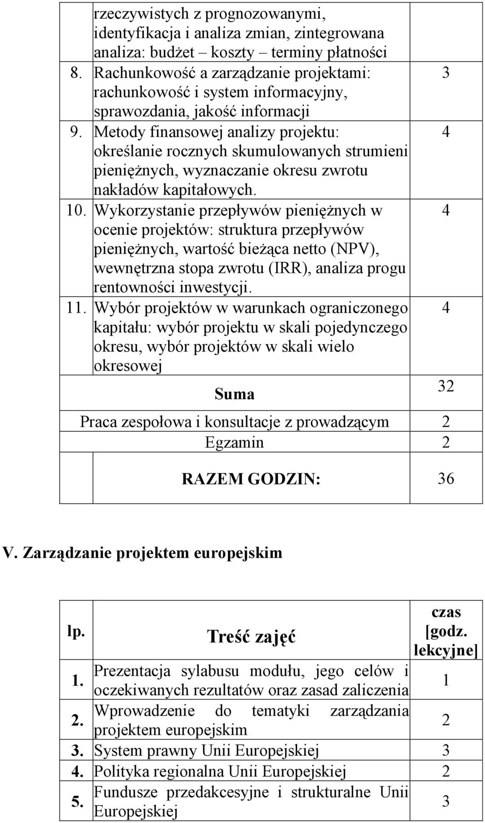 Metody finansowej analizy projektu: określanie rocznych skumulowanych strumieni pienięŝnych, wyznaczanie okresu zwrotu nakładów kapitałowych. 0.