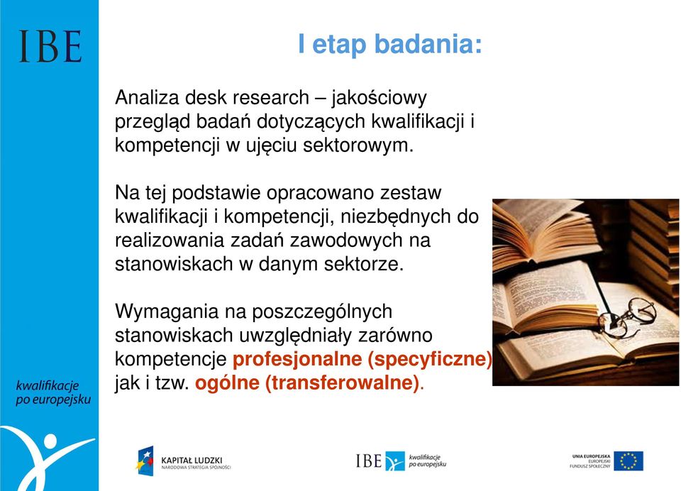 Na tej podstawie opracowano zestaw kwalifikacji i kompetencji, niezbędnych do realizowania zadań