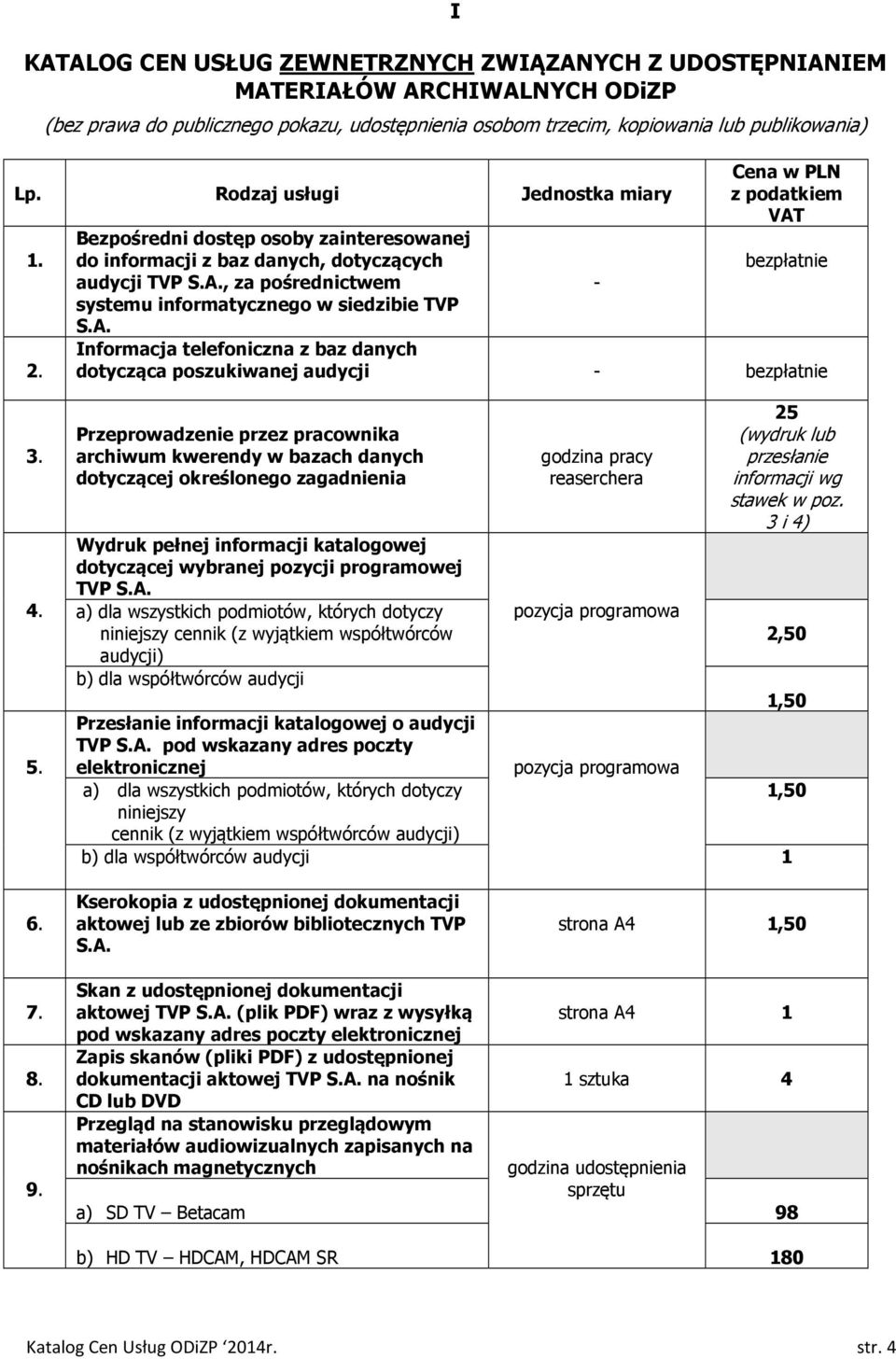 A. - 2. Informacja telefoniczna z baz danych dotycząca poszukiwanej audycji - bezpłatnie 3. 4. 5.