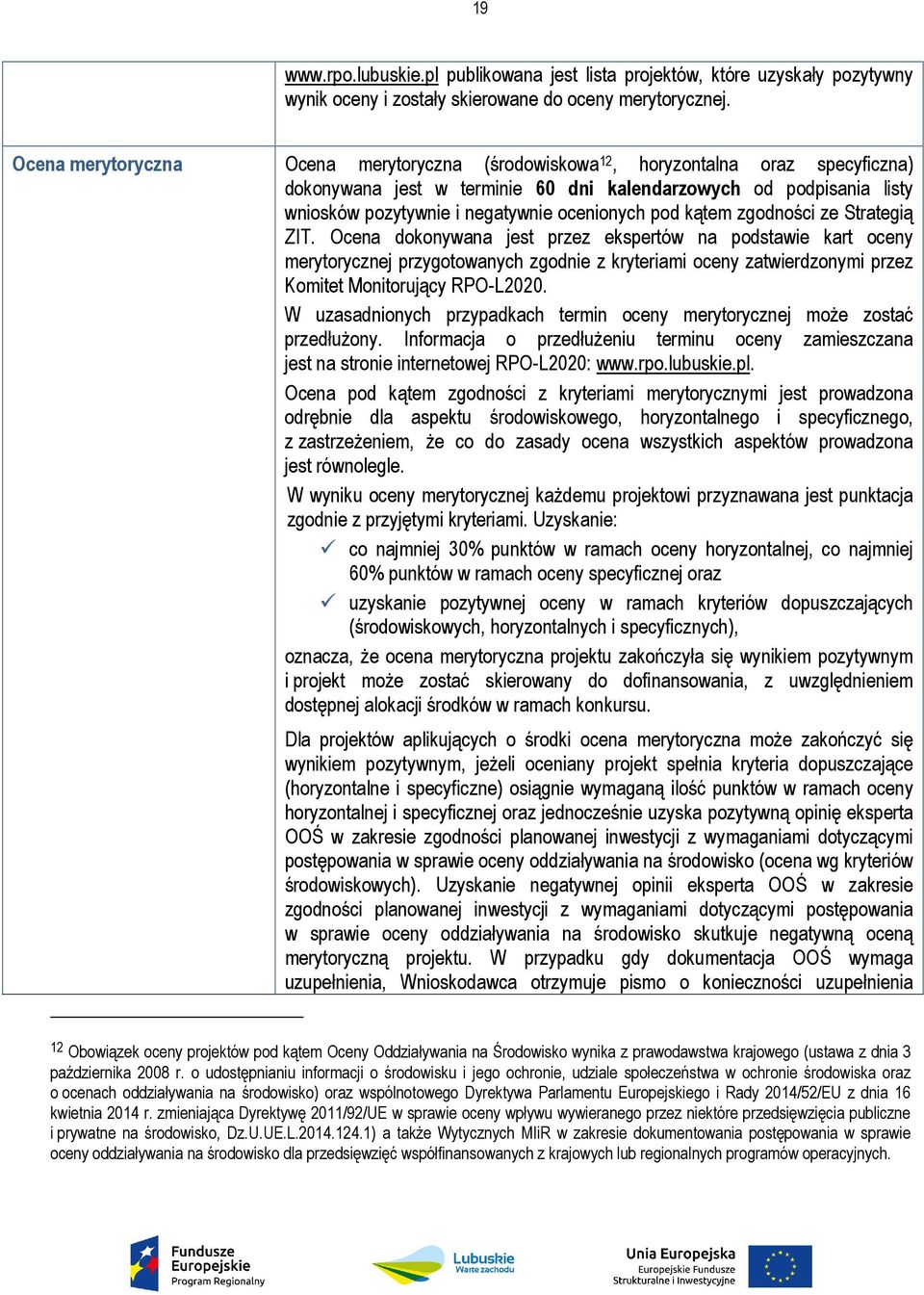 pod kątem zgodności ze Strategią ZIT.