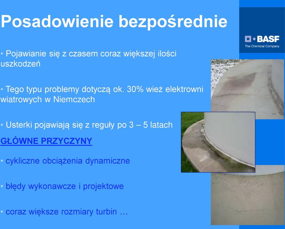 30% wież elektrowni wiatrowych w Niemczech Usterki pojawiają się z reguły po