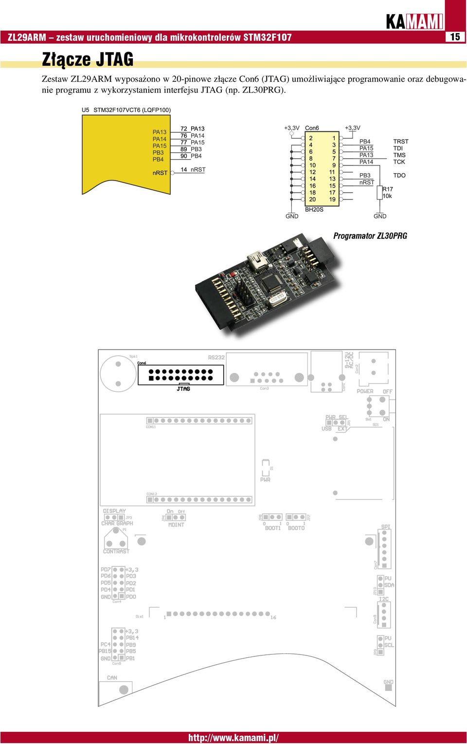 (JTAG) umożliwiające programowanie oraz debugowanie programu z