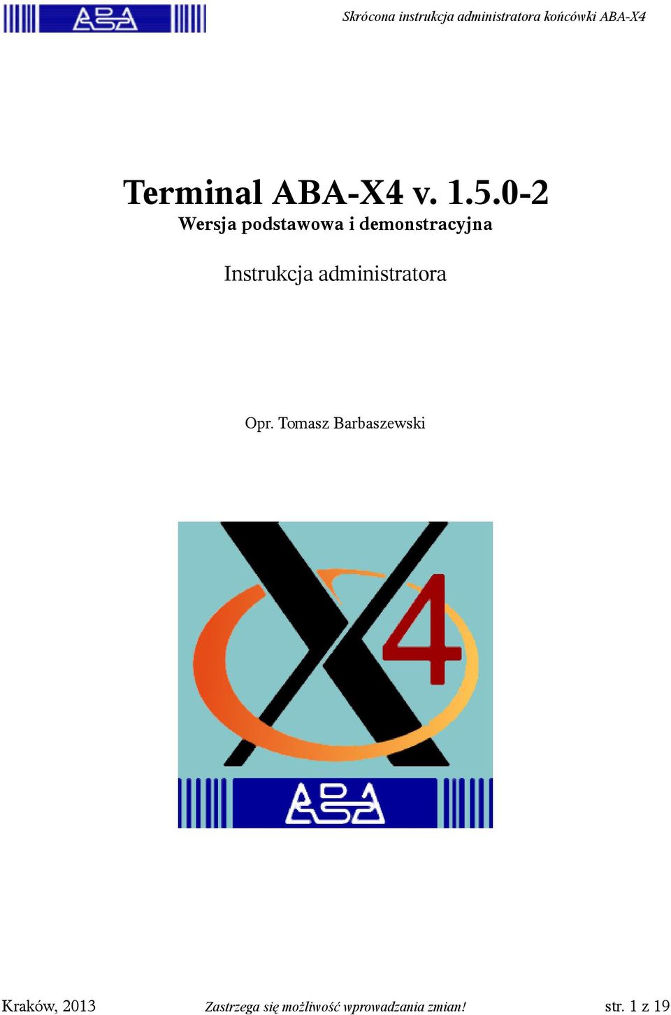 Instrukcja administratora Opr.