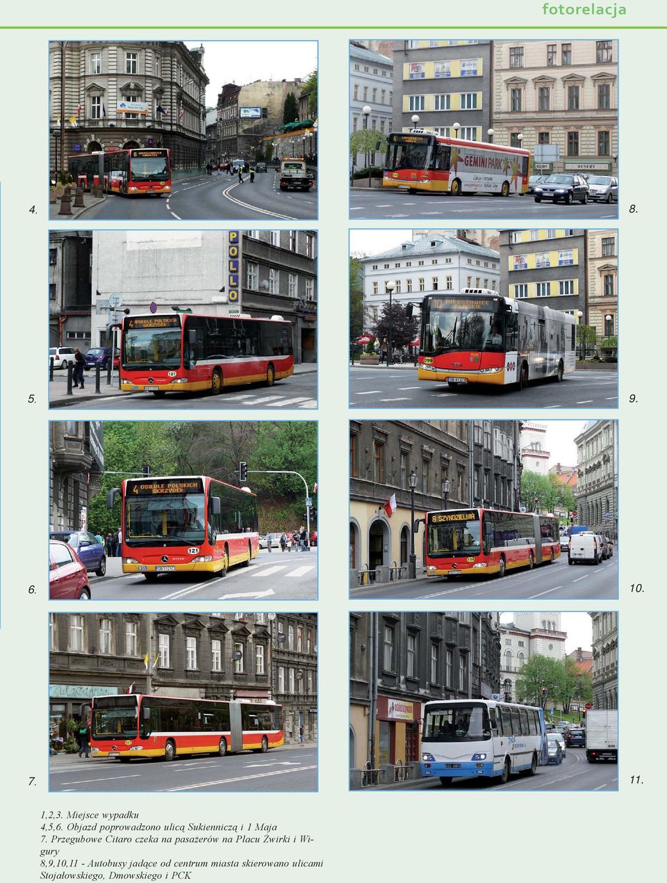 Przegubowe Citaro czeka na pasażerów na Placu Żwirki i Wigury