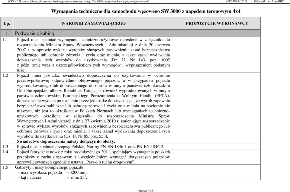 w sprawie wykazu wyrobów słuŝących zapewnieniu zasad bezpieczeństwa publicznego lub ochronie zdrowia i Ŝycia oraz mienia, a takŝe zasad wydawania dopuszczenia tych wyrobów do uŝytkowania (Dz. U.